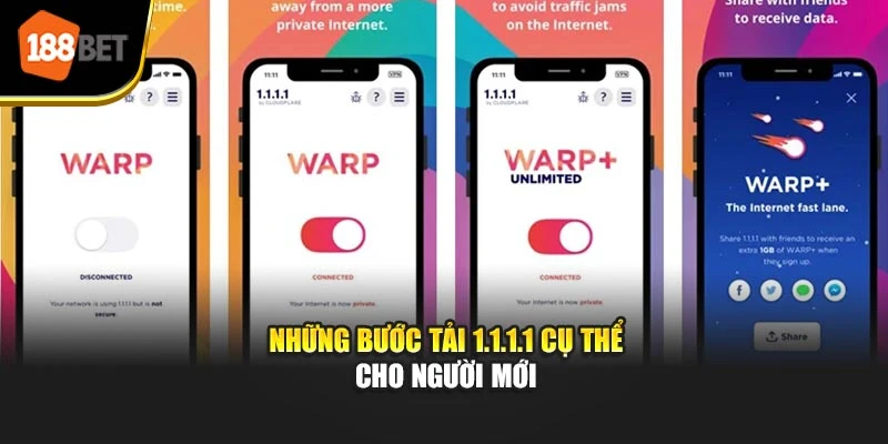 Những bước tải 1.1.1.1 cụ thể cho người mới